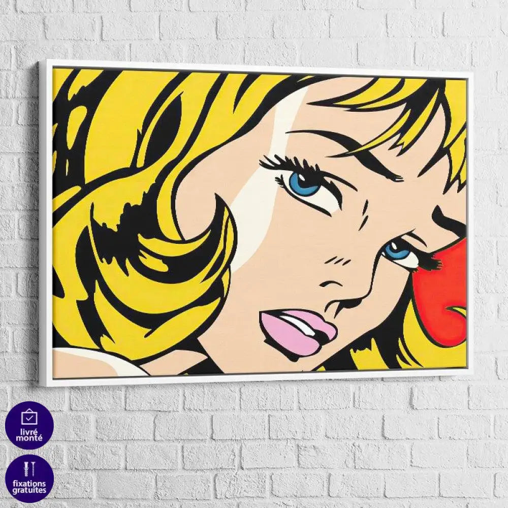 Tableau Pop Art La Jolie Blonde - Montableaudeco