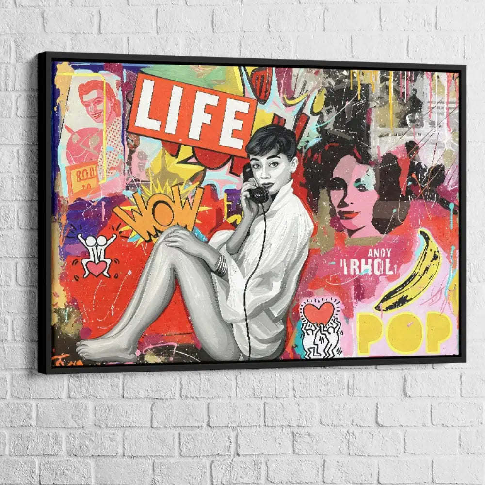 illustration murale Life is Pop