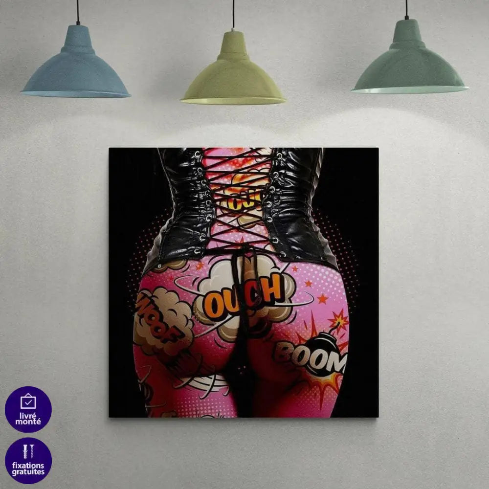 Tableau Pop Art Sexy Tatoo 3 pièces - Montableaudeco