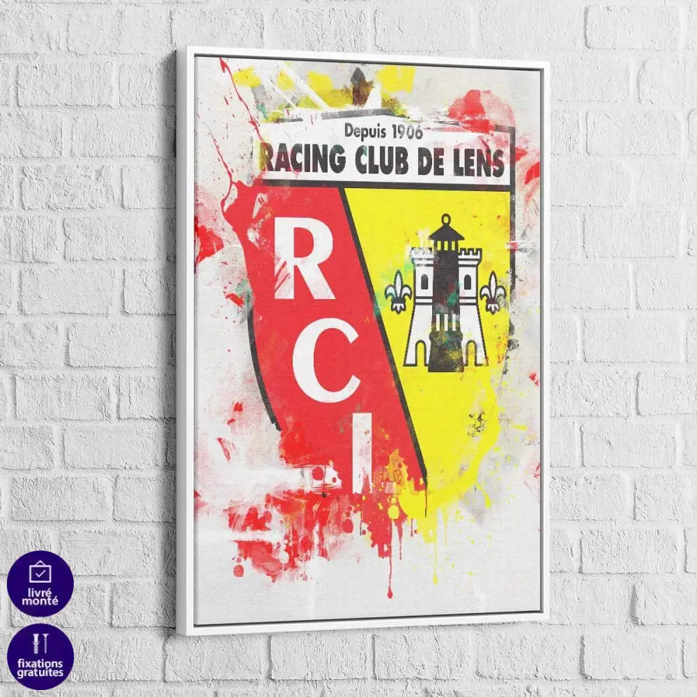 Tableau RC Lens Graffiti - Montableaudeco