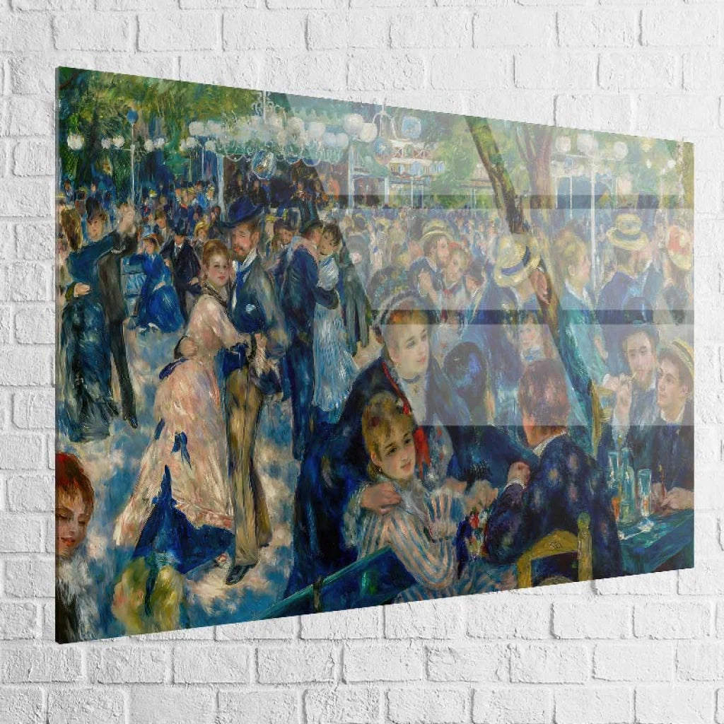 Version plexiglas du Bal du Moulin de la Galette, couleurs profondes et brillantes