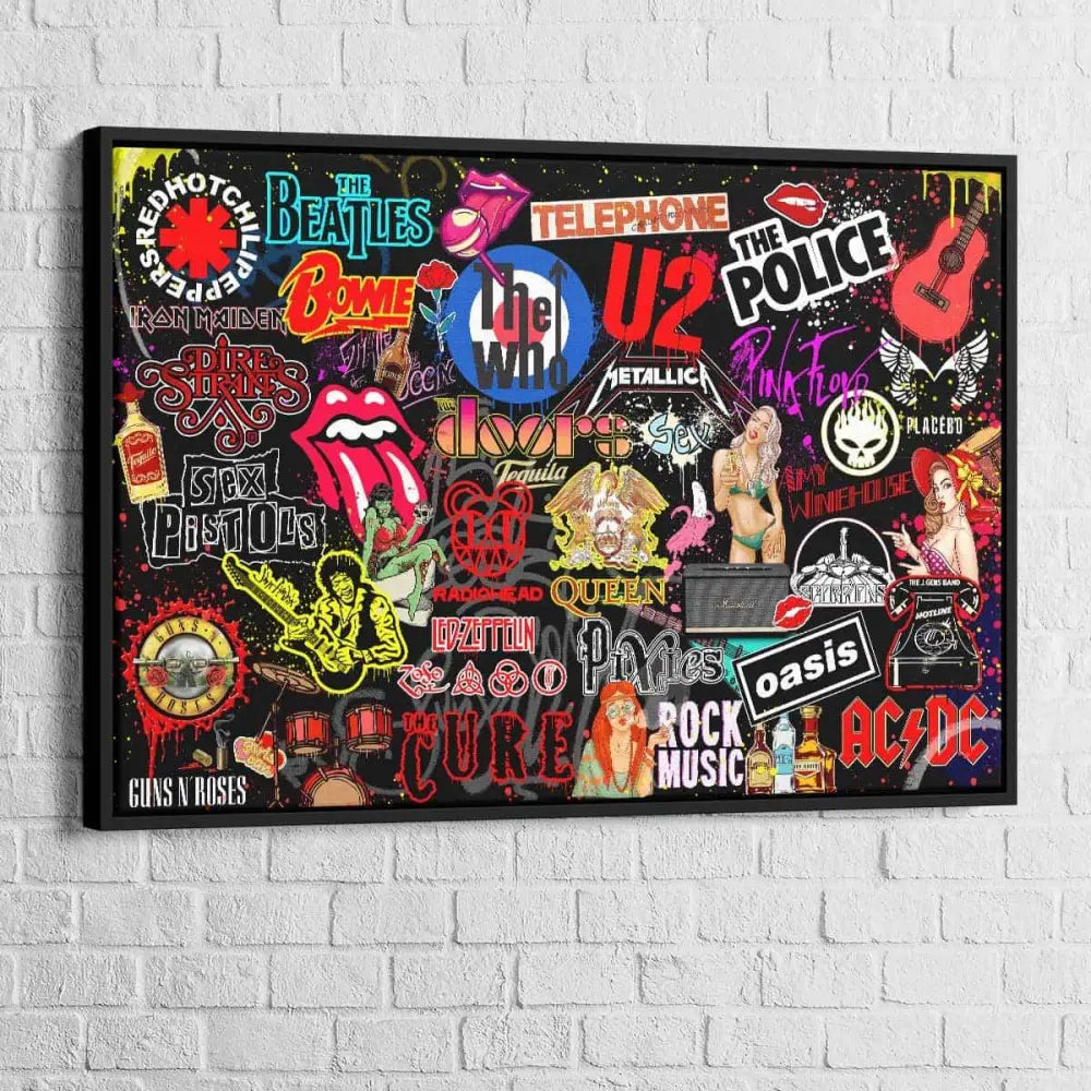 Rock Bands Painting - Montableaudeco