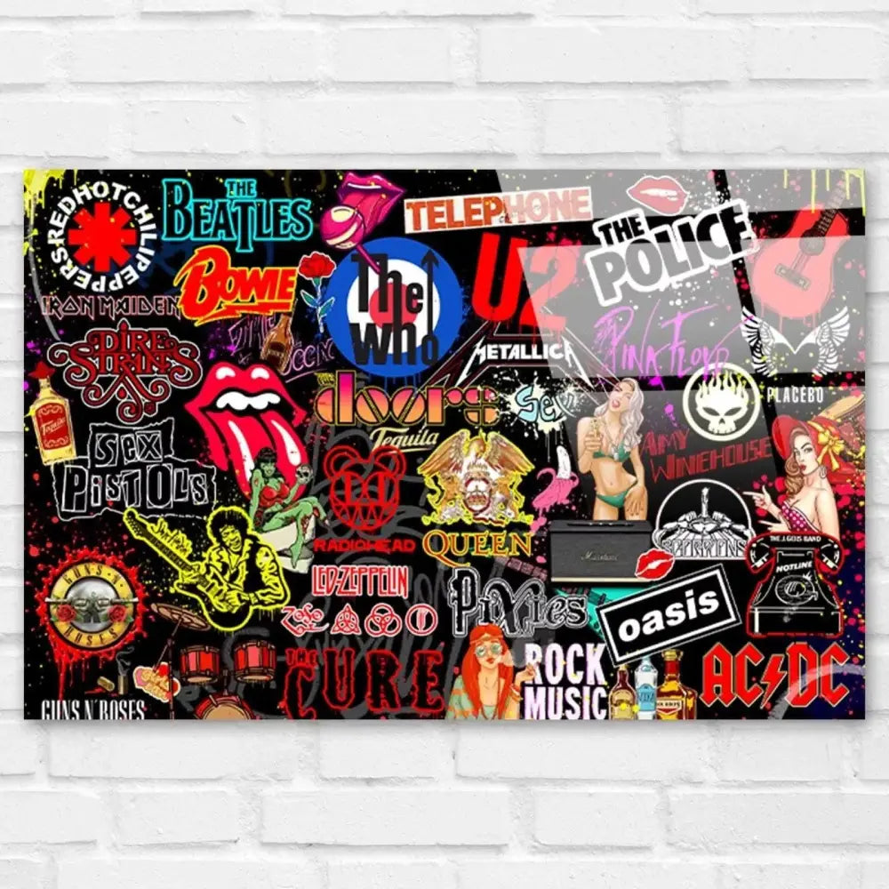 Rock Bands Painting - Montableaudeco