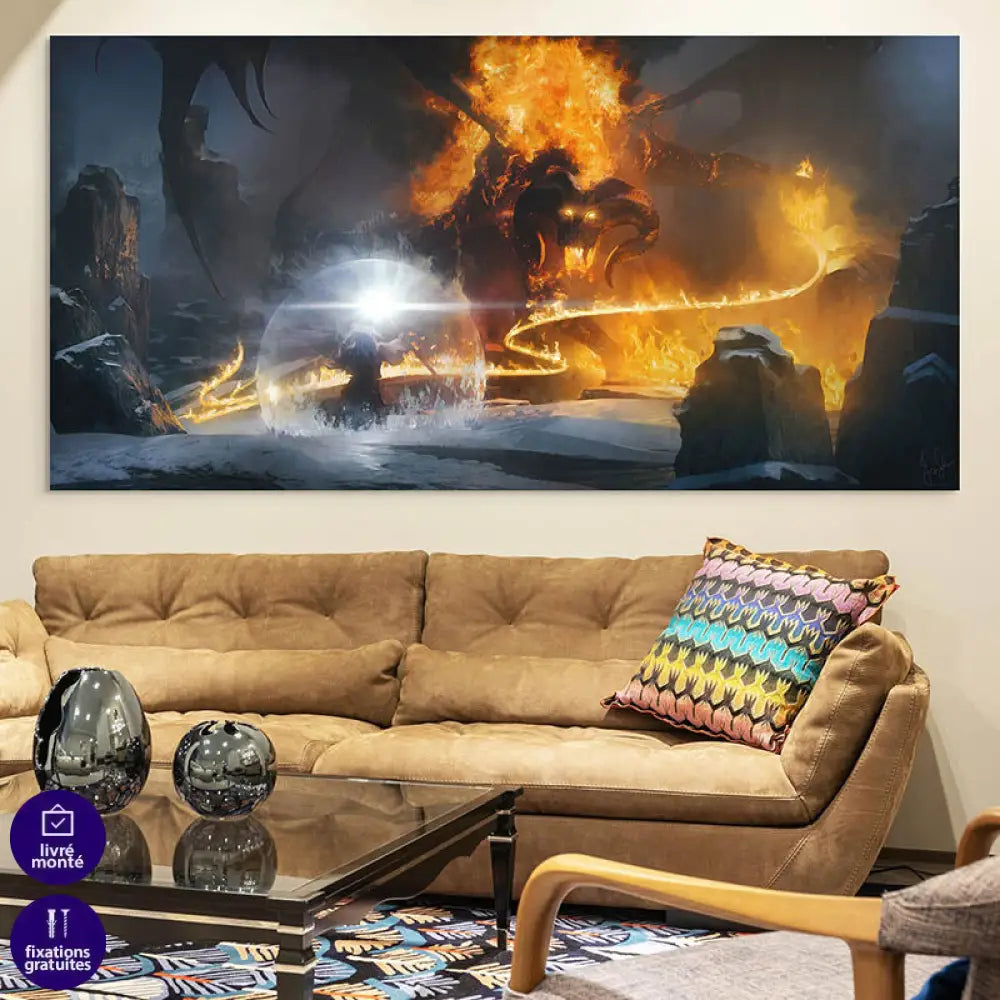 Tableau Seigneur Des Anneaux Le Combat de la Moria 4