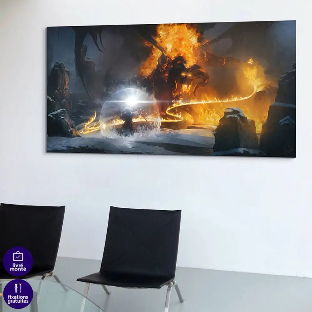 Tableau Seigneur Des Anneaux Le Combat de la Moria 3