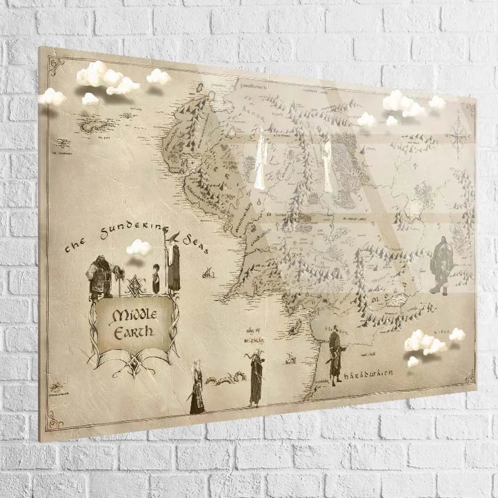 Tableau Seigneur Des Anneaux Terre Du Milieu 4