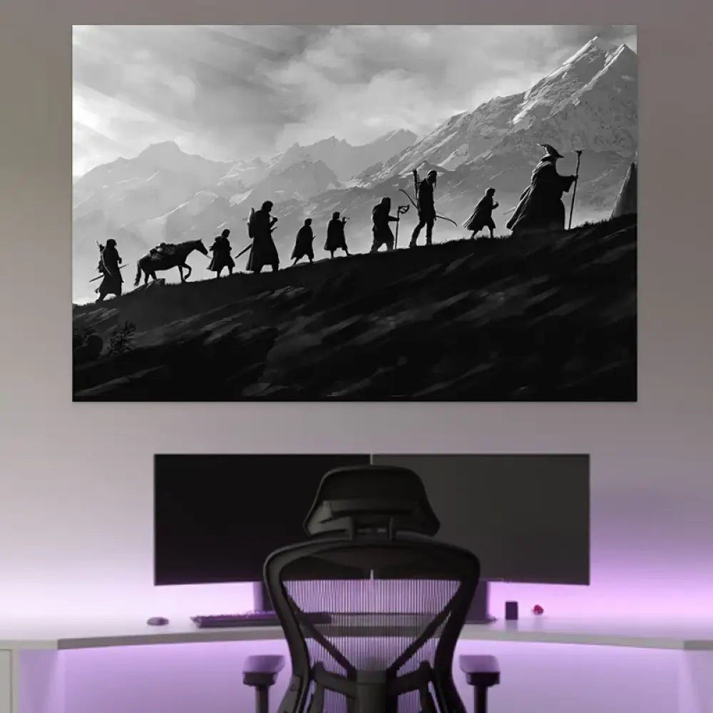 Toile tendue Seigneur des Anneaux – Vers la Montagne du Destin, style cinématographique