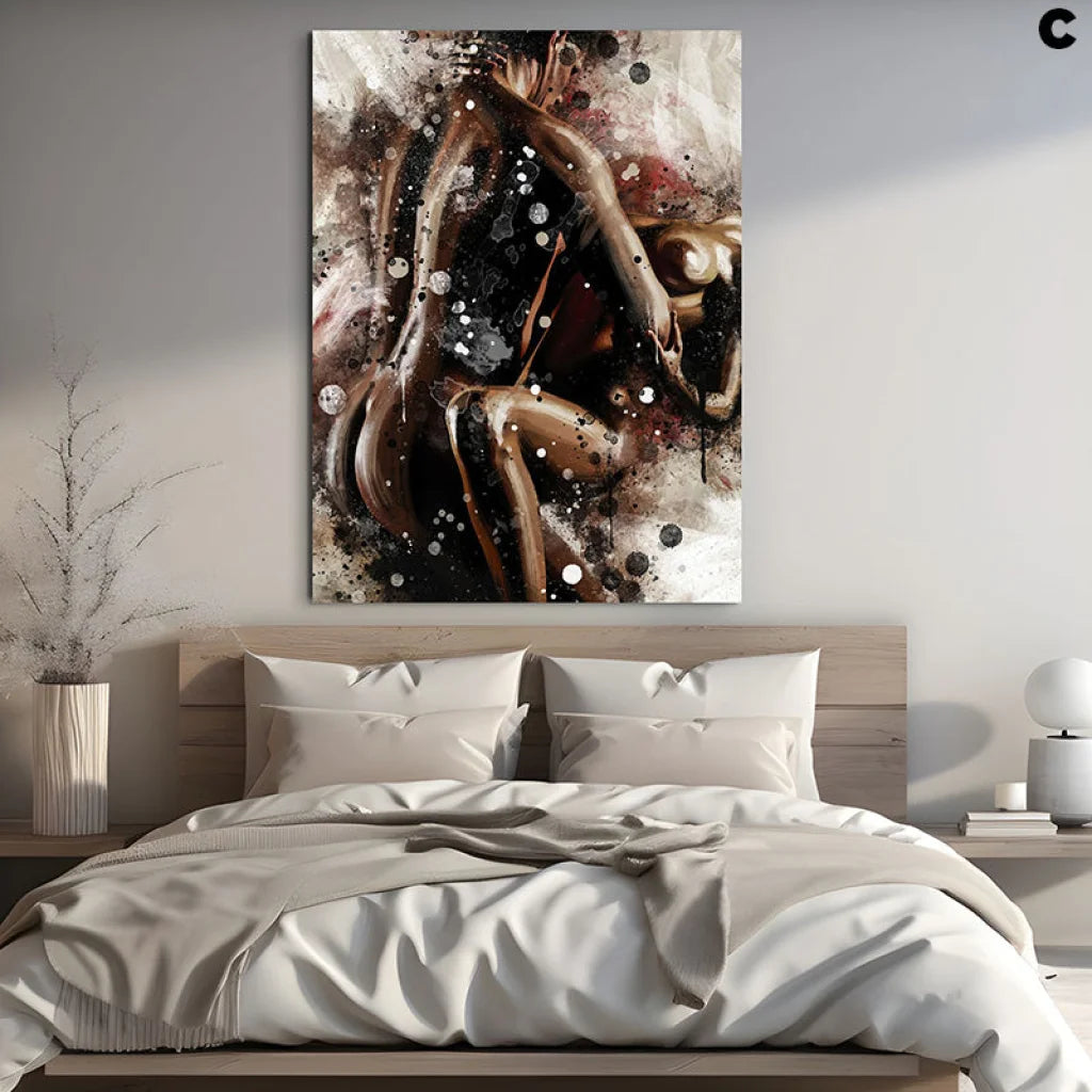 peinture contemporaine nu artistique style design