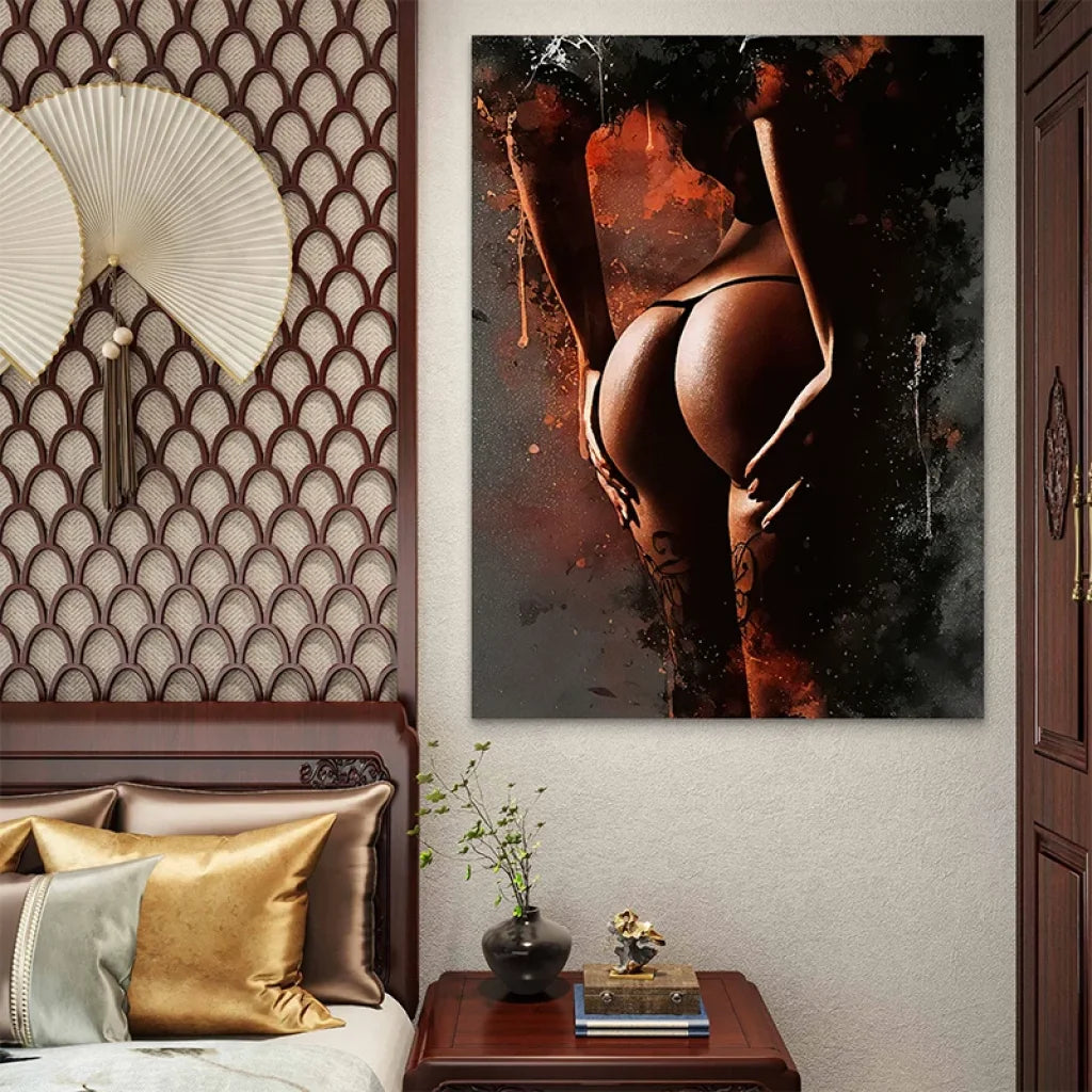 Décoration murale érotique moderne au style artistique et élégant