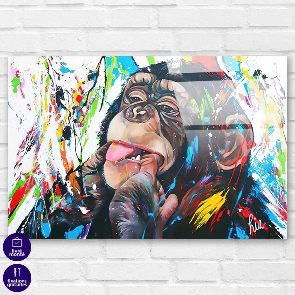 Tableau Singe Monkey Beauty - Montableaudeco