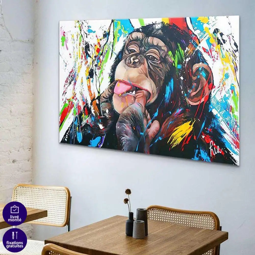 Tableau Singe Monkey Beauty - Montableaudeco