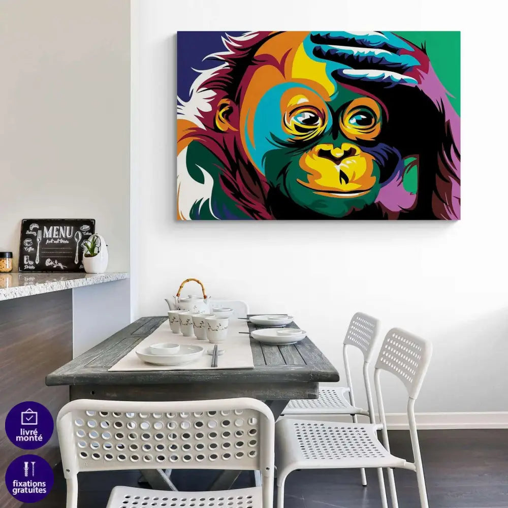 Tableau Singe Pop - Montableaudeco