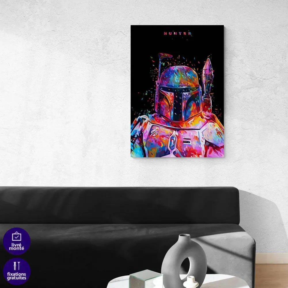 Tableau Star Wars Dark Boba Fett - Montableaudeco