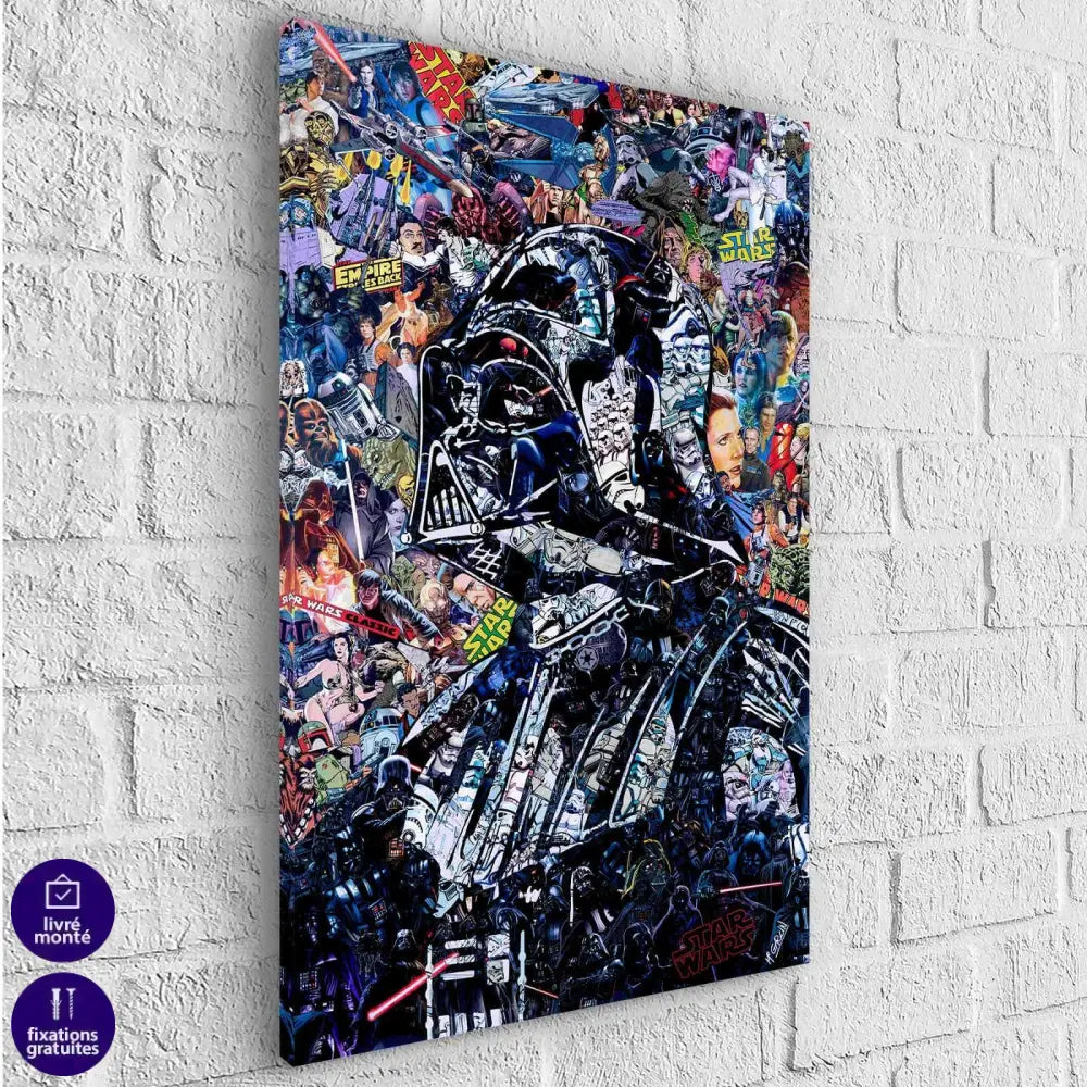 Tableau Star Wars Dark Vador Mosaic - Montableaudeco