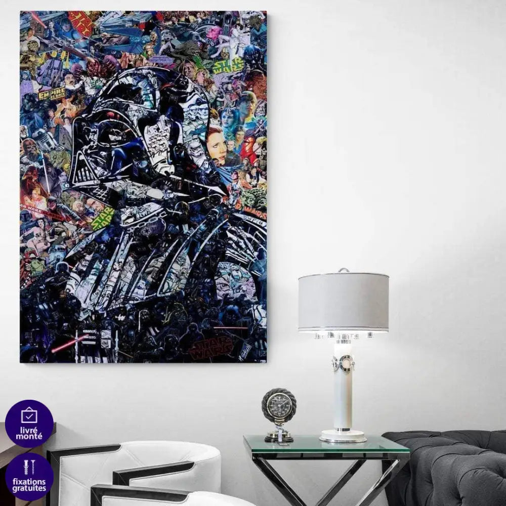 Tableau Star Wars Dark Vador Mosaic - Montableaudeco