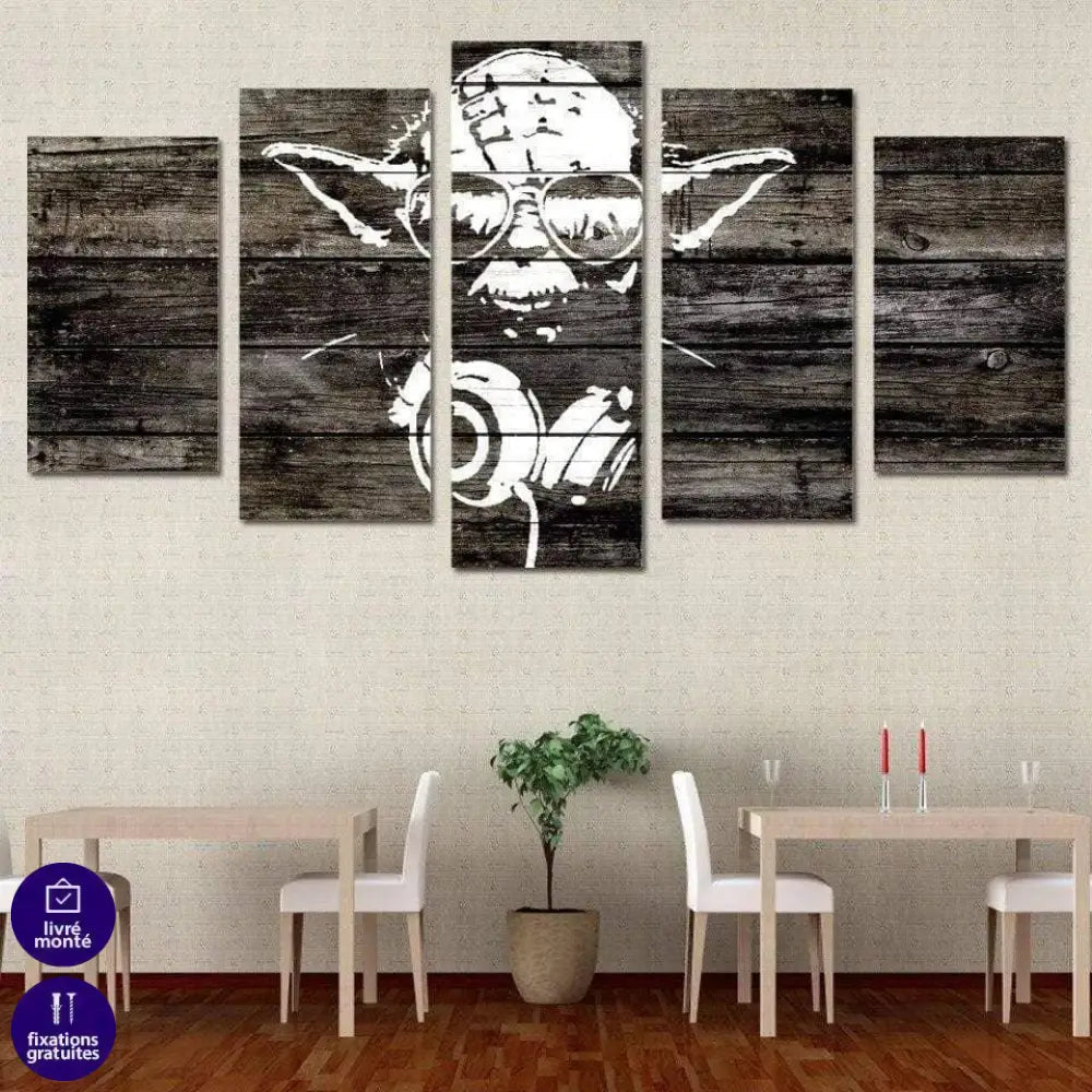 Tableau Star Wars DJ YODA - Montableaudeco