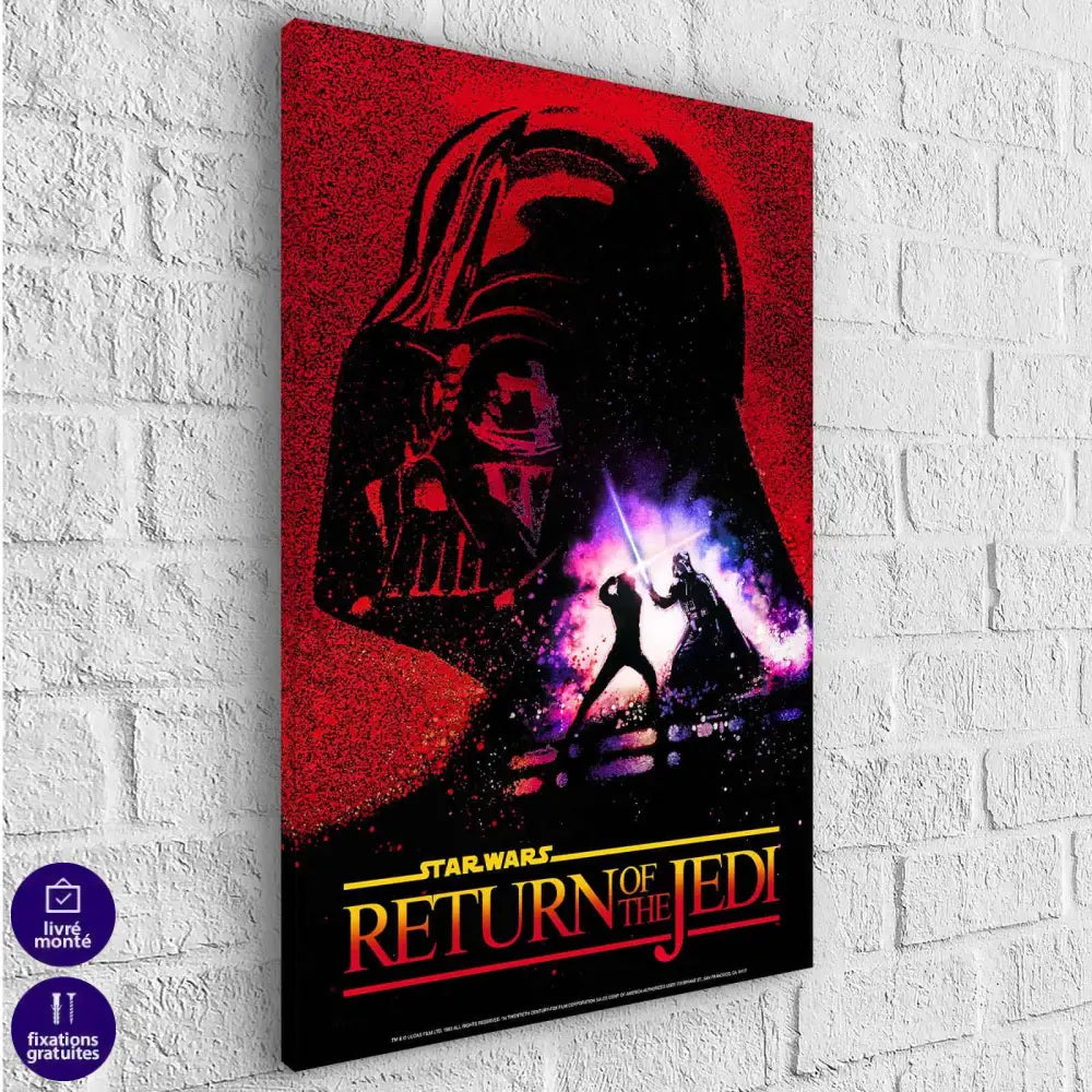 Tableau Star Wars Original Le Retour Du Jedi - Montableaudeco