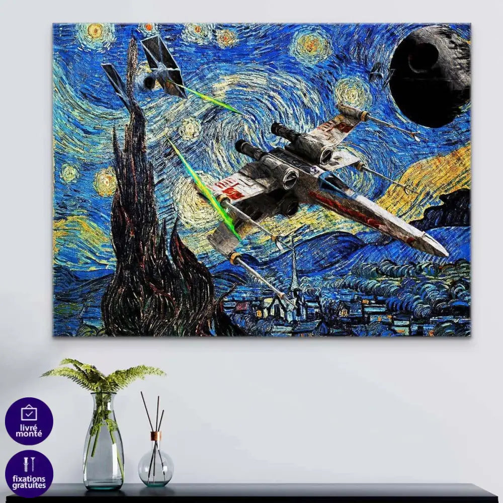 Tableau Star Wars Van Gogh Collection - Montableaudeco