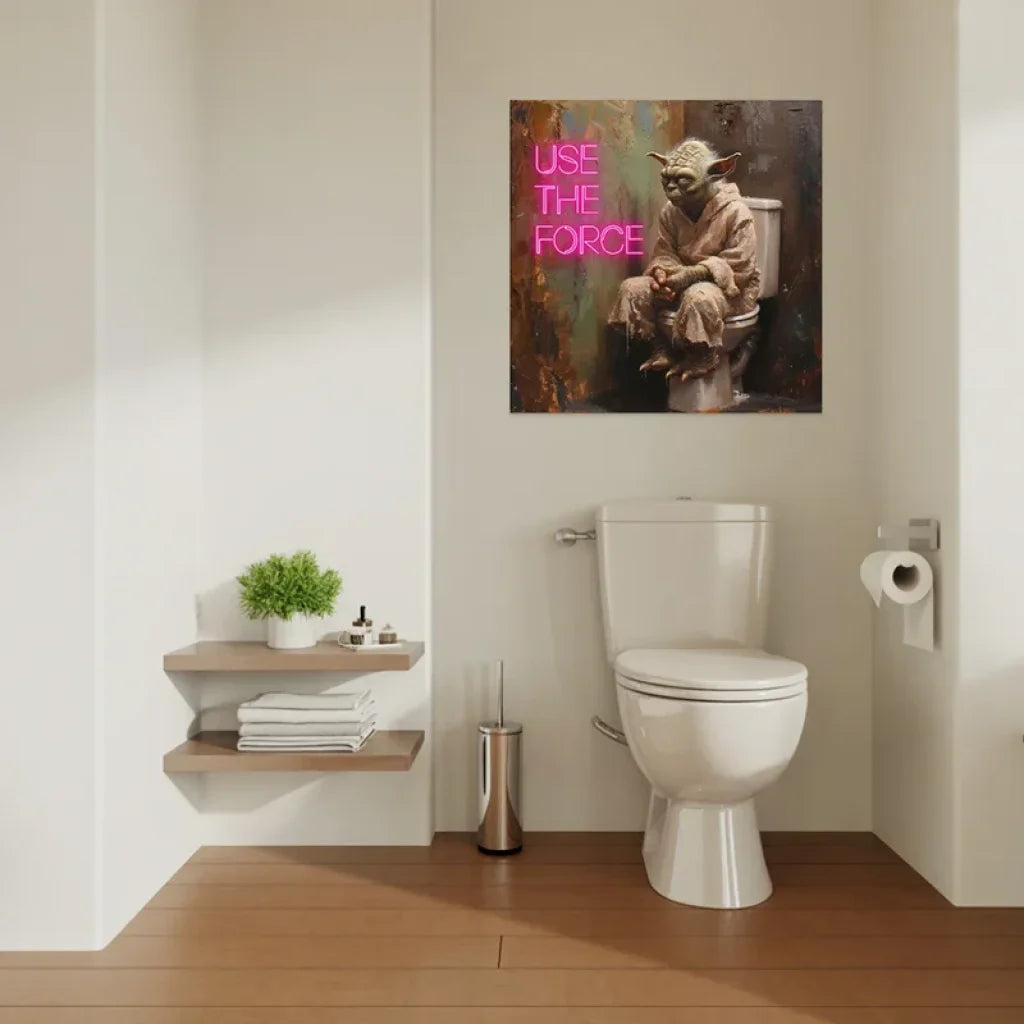 Street Art Star Wars Yoda fun et décalé pour salon moderne