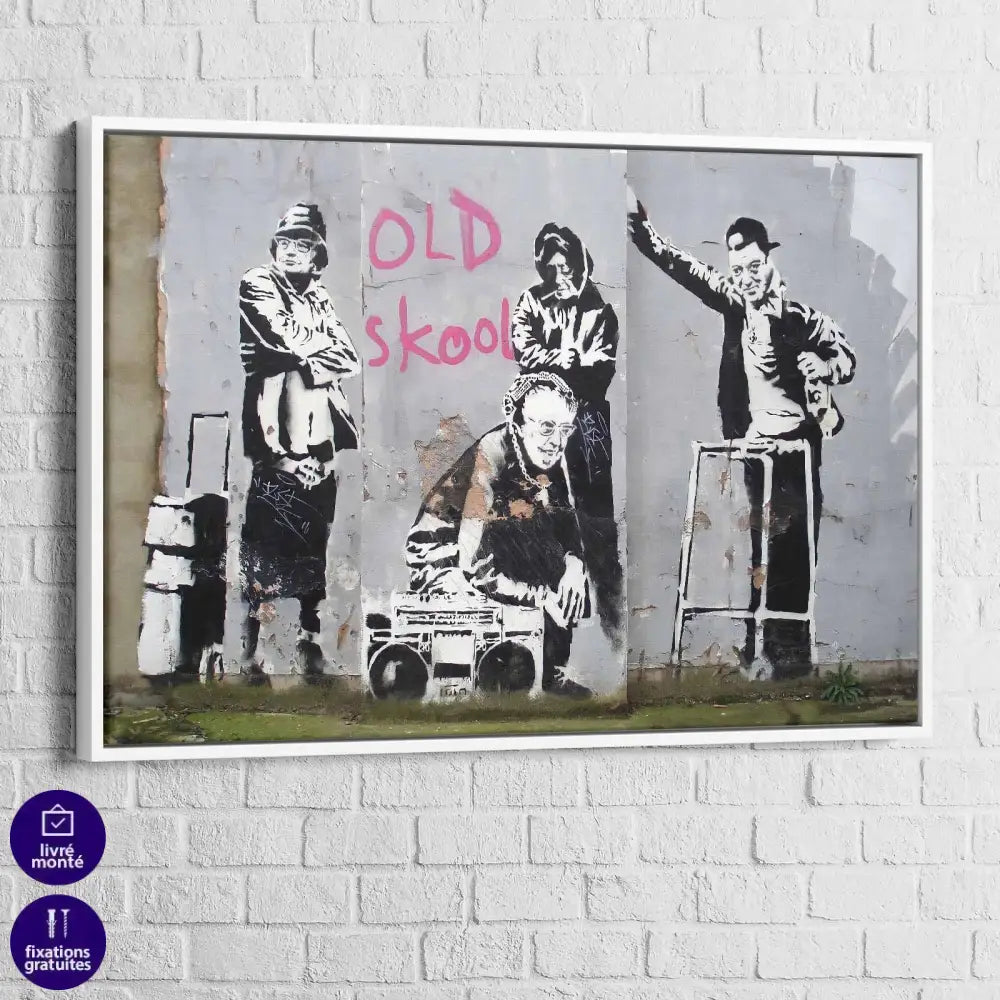 Tableau Street Art Banksy Mur Graffiti - Montableaudeco