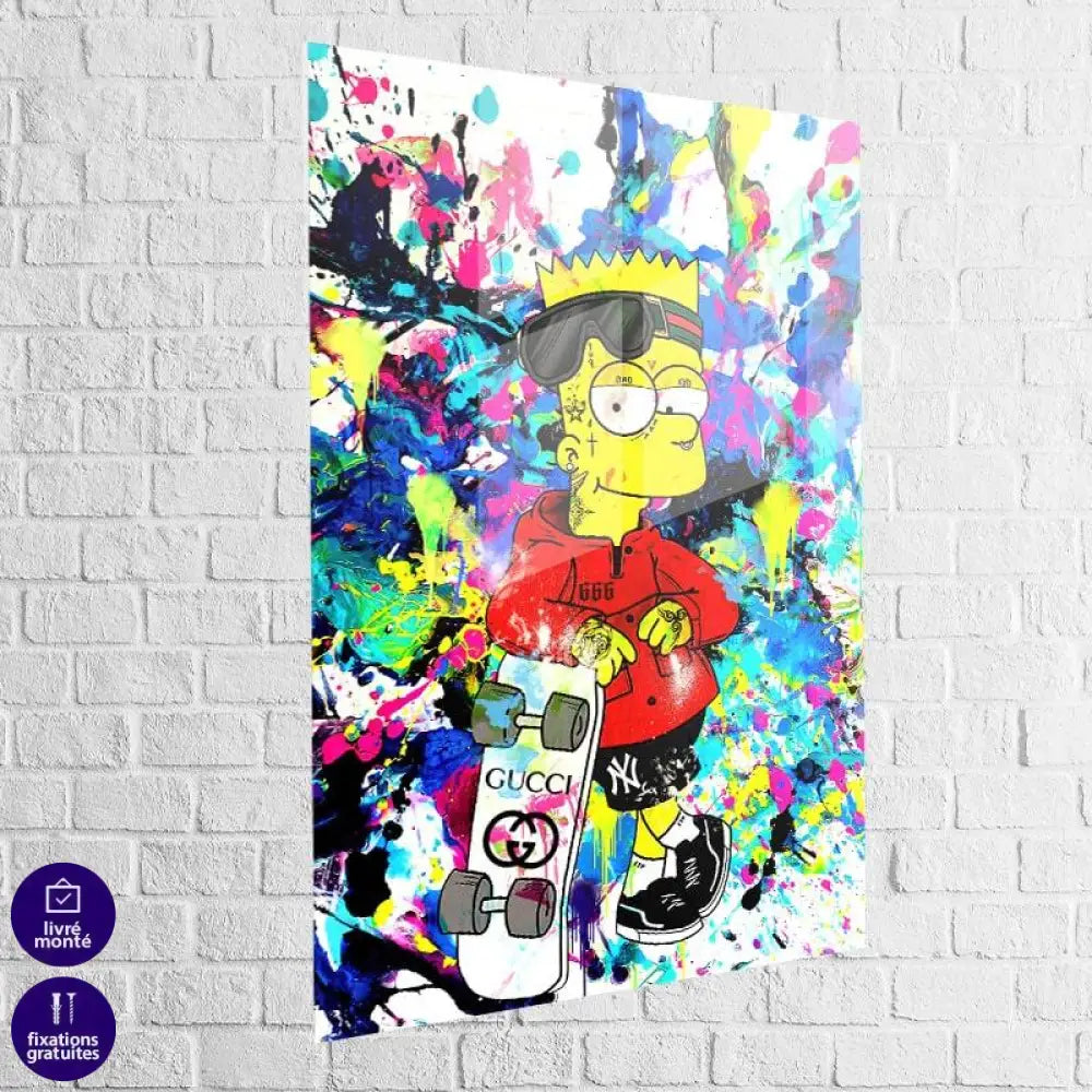 Tableau Street Art Bart Gucci - Montableaudeco