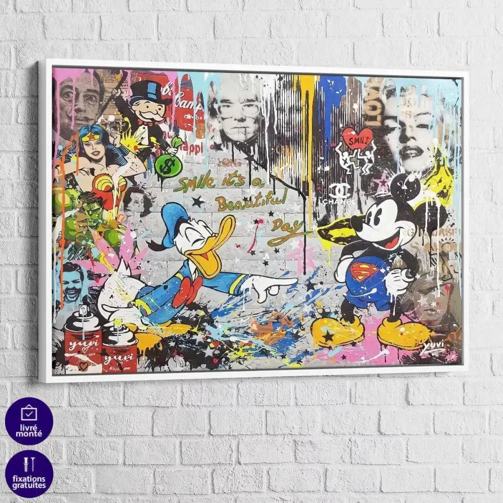 Tableau Street Art Donald Graf - Montableaudeco