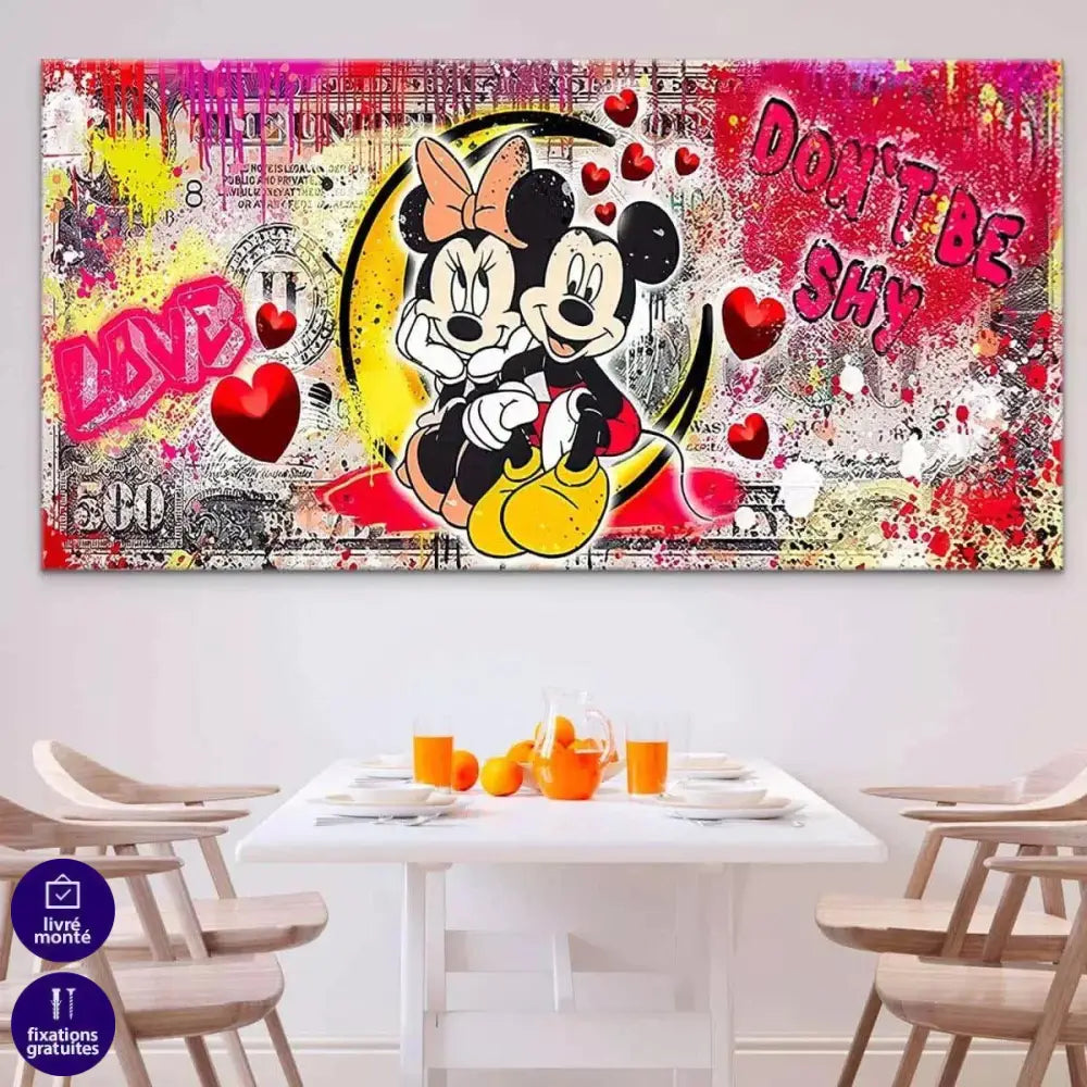 Tableau Street Art Don't Be Shy - Montableaudeco