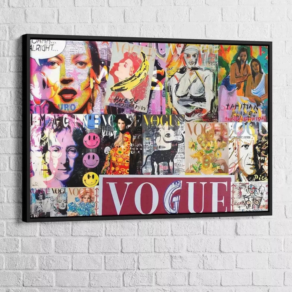 Tableau Street Art Fashion Vogue & Co - Montableaudeco