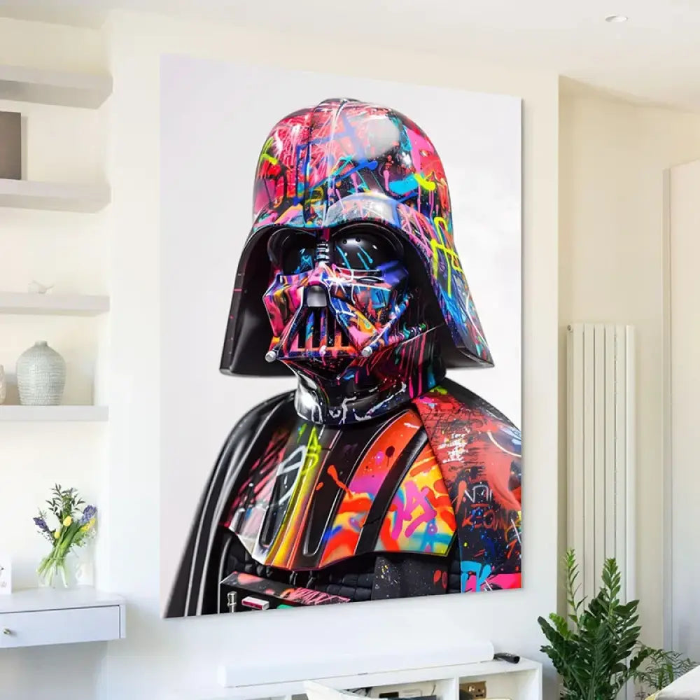 Dark Vador version urbaine pop art colorée