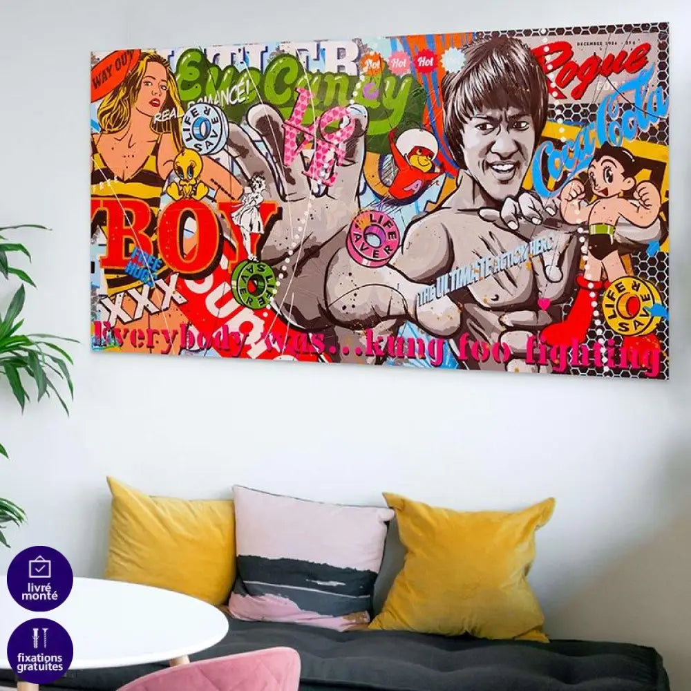 Tableau Street Art Graffitis de Gloire - Montableaudeco