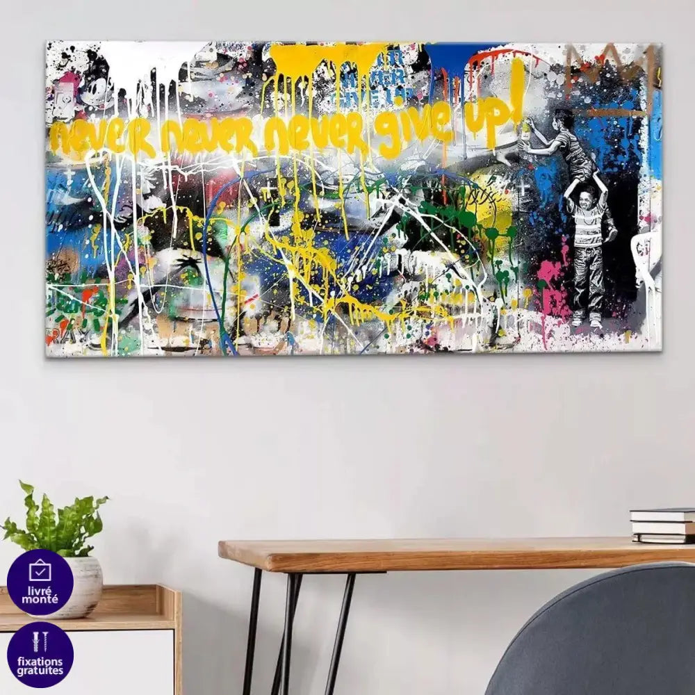 Tableau Street Art Les Enfants Graf - Montableaudeco