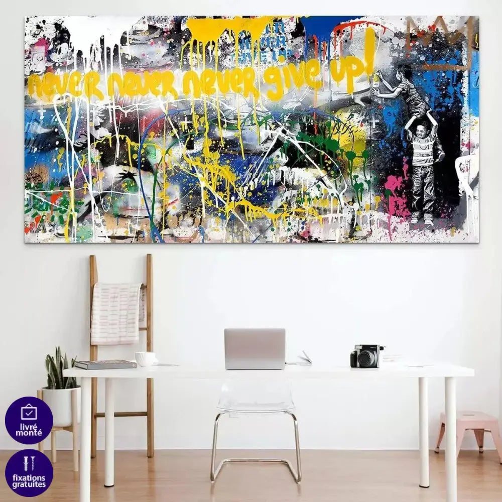 Tableau Street Art Les Enfants Graf - Montableaudeco