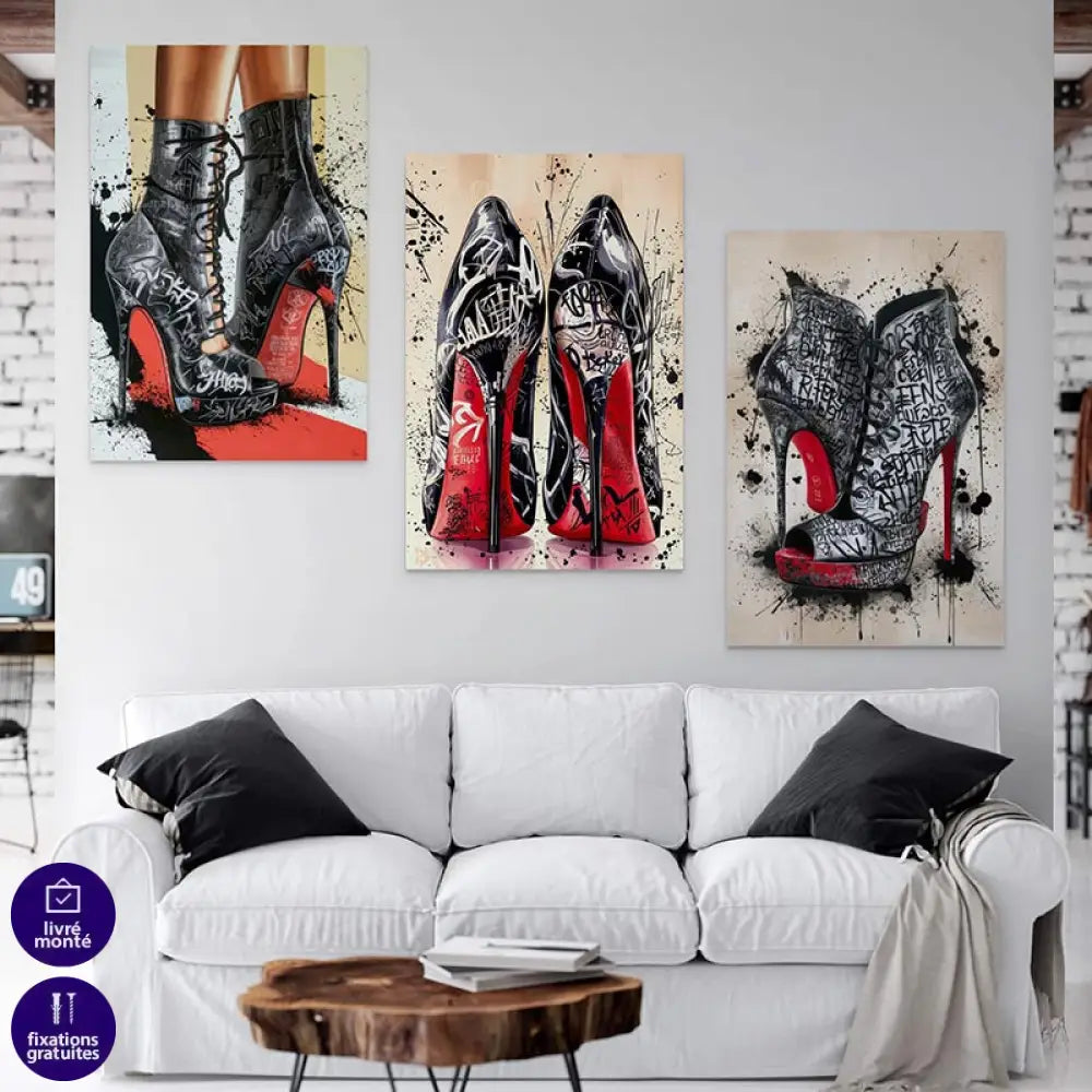 Tableau Street Art Louboutin | Profitez des Promos & Livraison Offerte