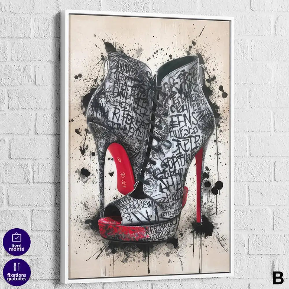 Tableau Street Art Louboutin | Profitez des Promos & Livraison Offerte