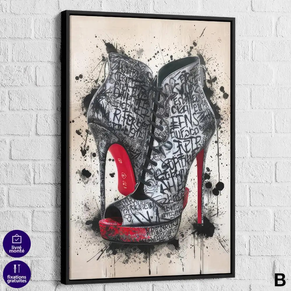 Tableau Street Art Louboutin | Profitez des Promos & Livraison Offerte