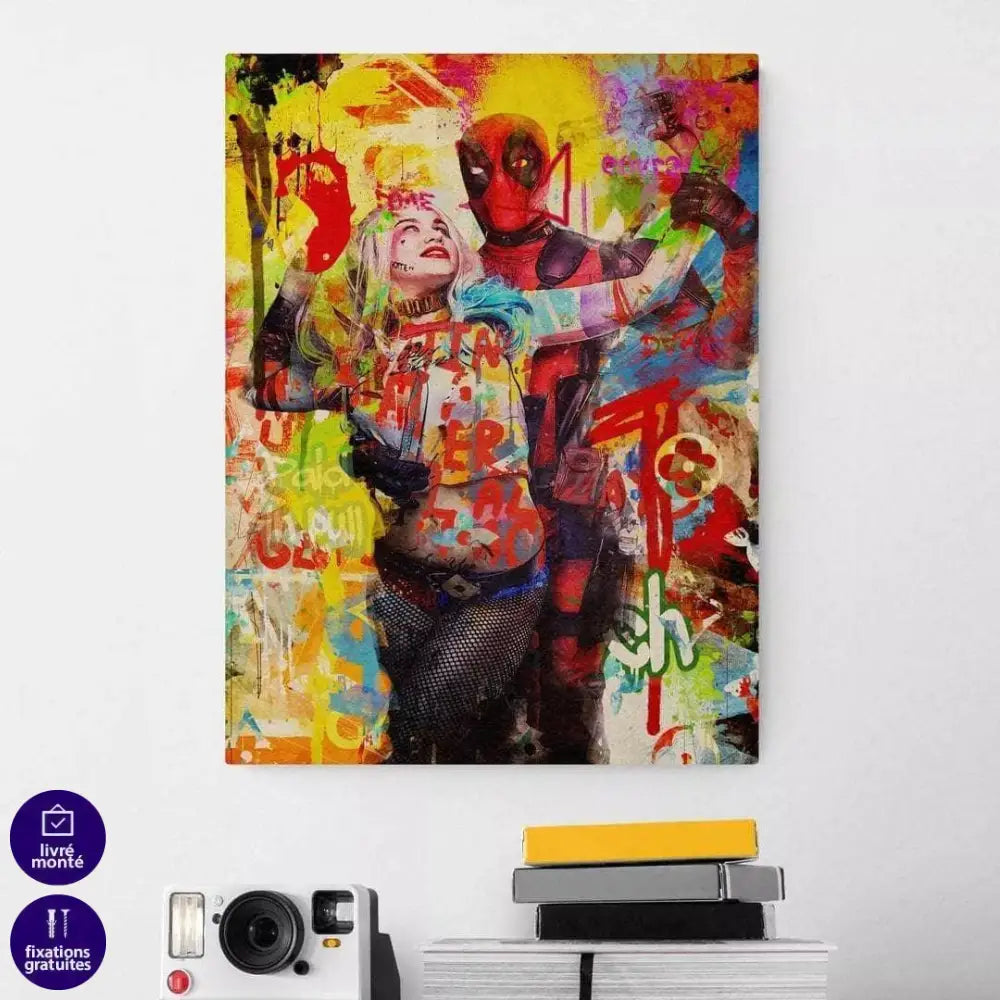 Tableau Street Art Marvel Deadpool - Montableaudeco