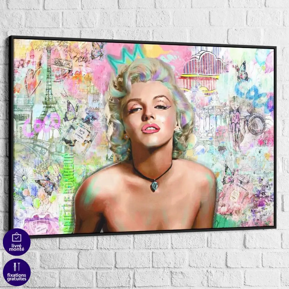 Tableau Street Art Marylin Monroe - Montableaudeco