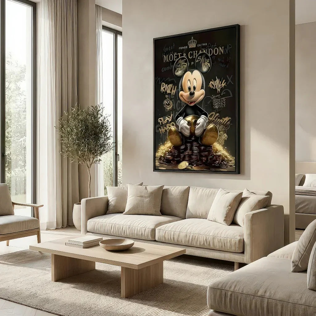 Luxury Street Art Canvas for Modern Living Room