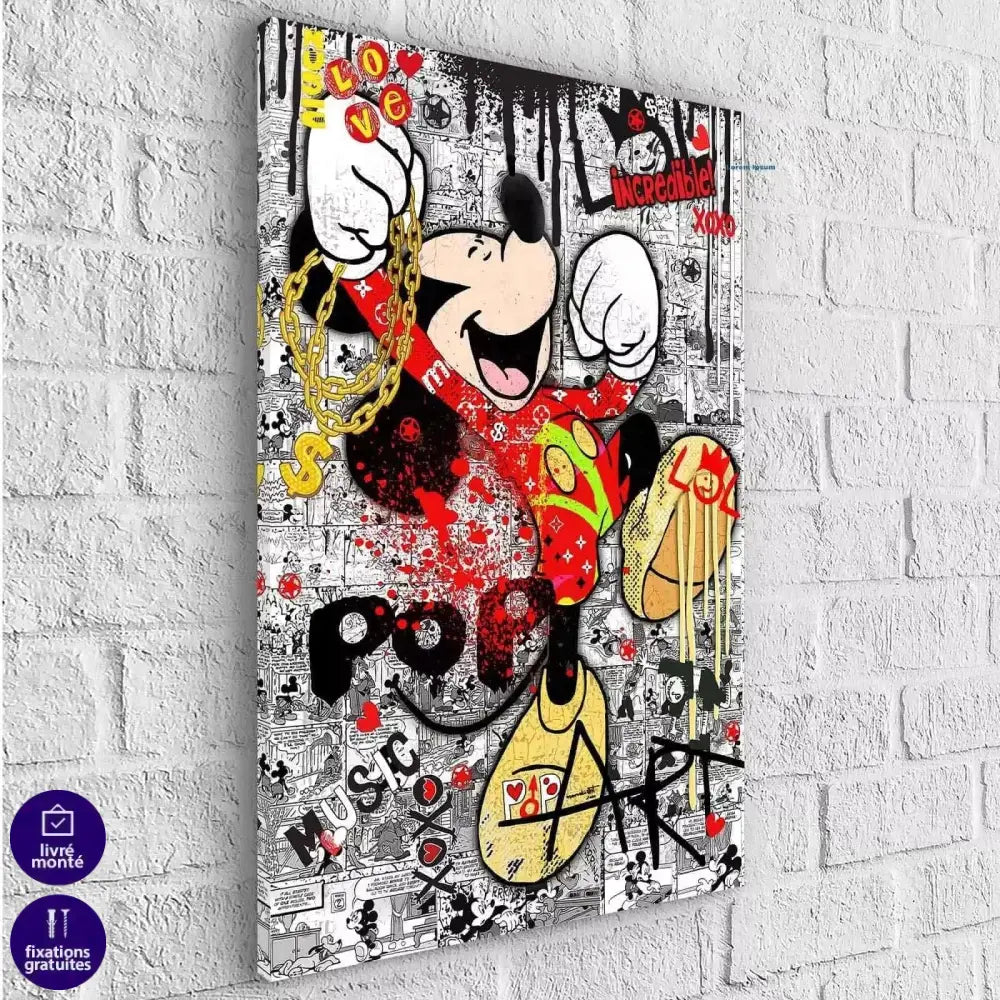 Tableau Street Art Mickey Pop - Montableaudeco