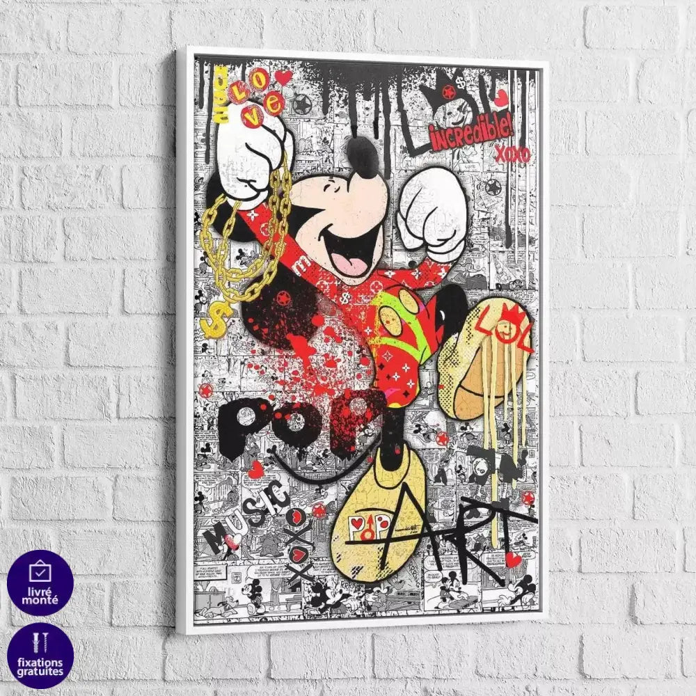 Tableau Street Art Mickey Pop - Montableaudeco