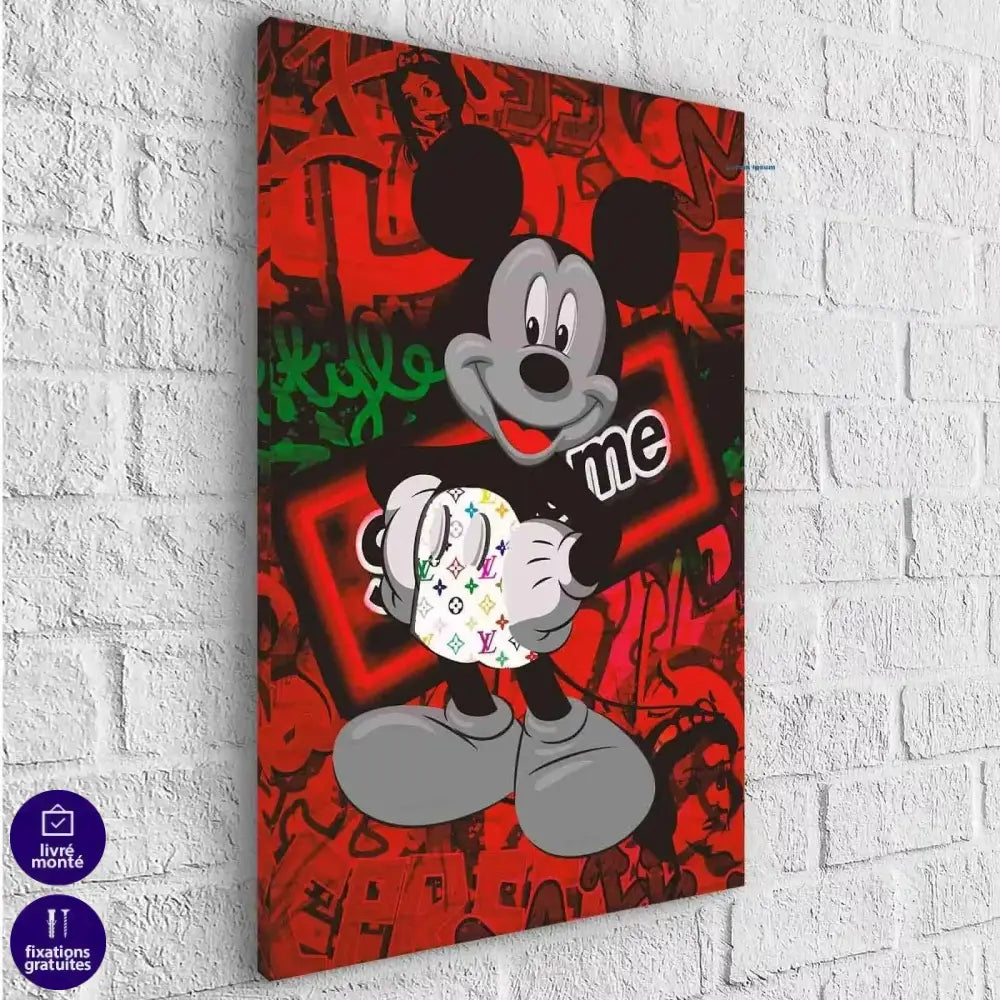 Tableau Street Art Mickey Supreme - Montableaudeco