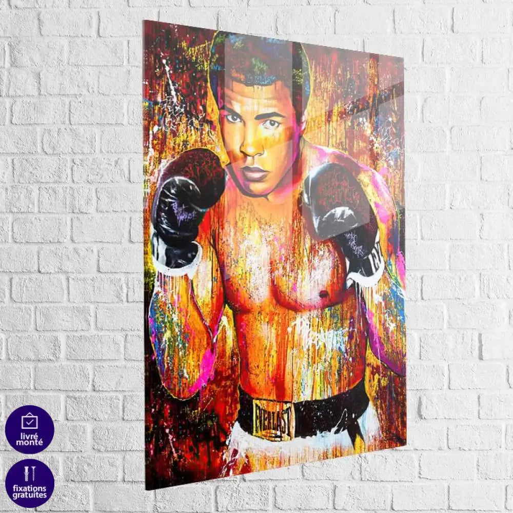 Tableau Street Art Mohamed Ali Graffiti - Montableaudeco
