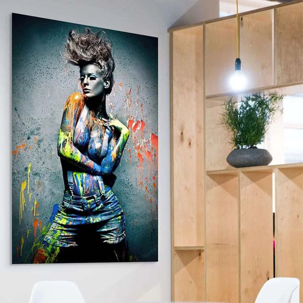 Tableau Street Art Rébellion Colorée Tableau Street art