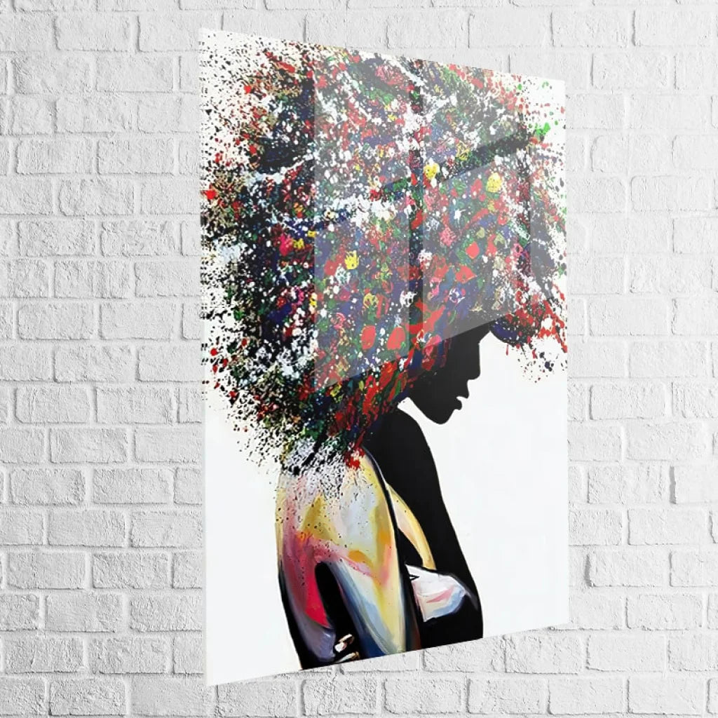 Tableau Street Art Silhouette en Couleur 40x60cm / Plexiglas Tableau Street Art
