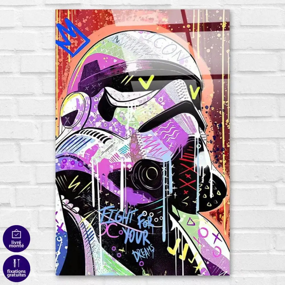 Tableau Street Art Star Wars Stormtrooper - Montableaudeco