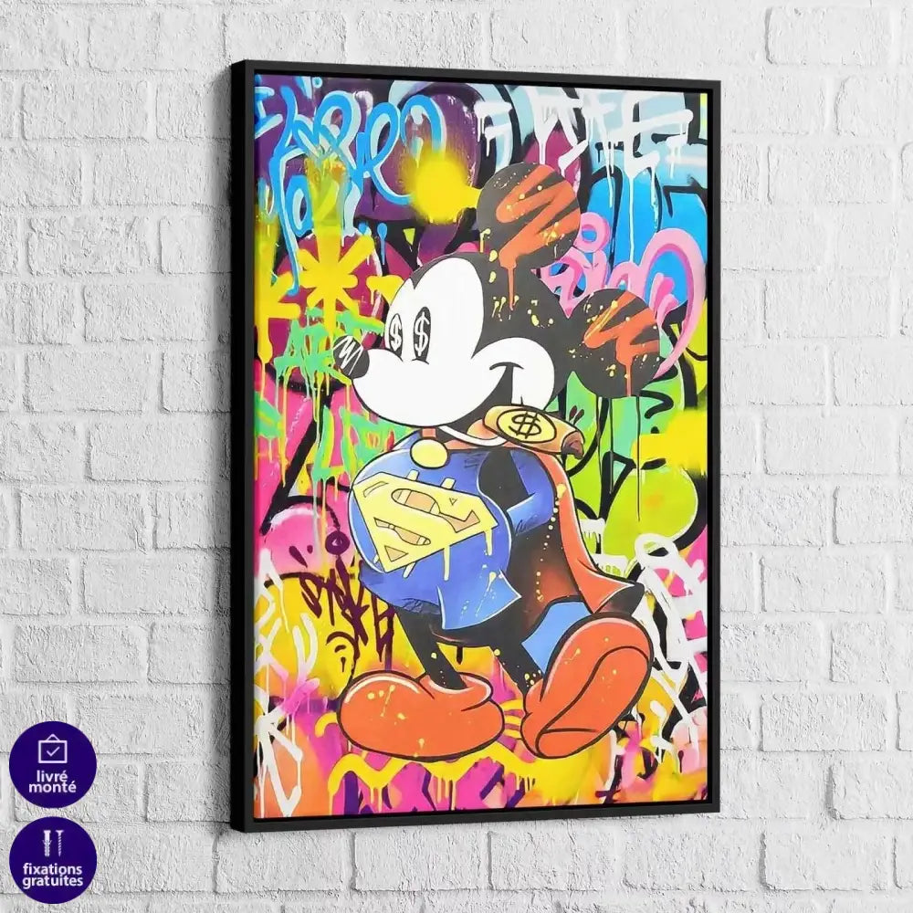 Tableau Street Art Super Mickey - Montableaudeco