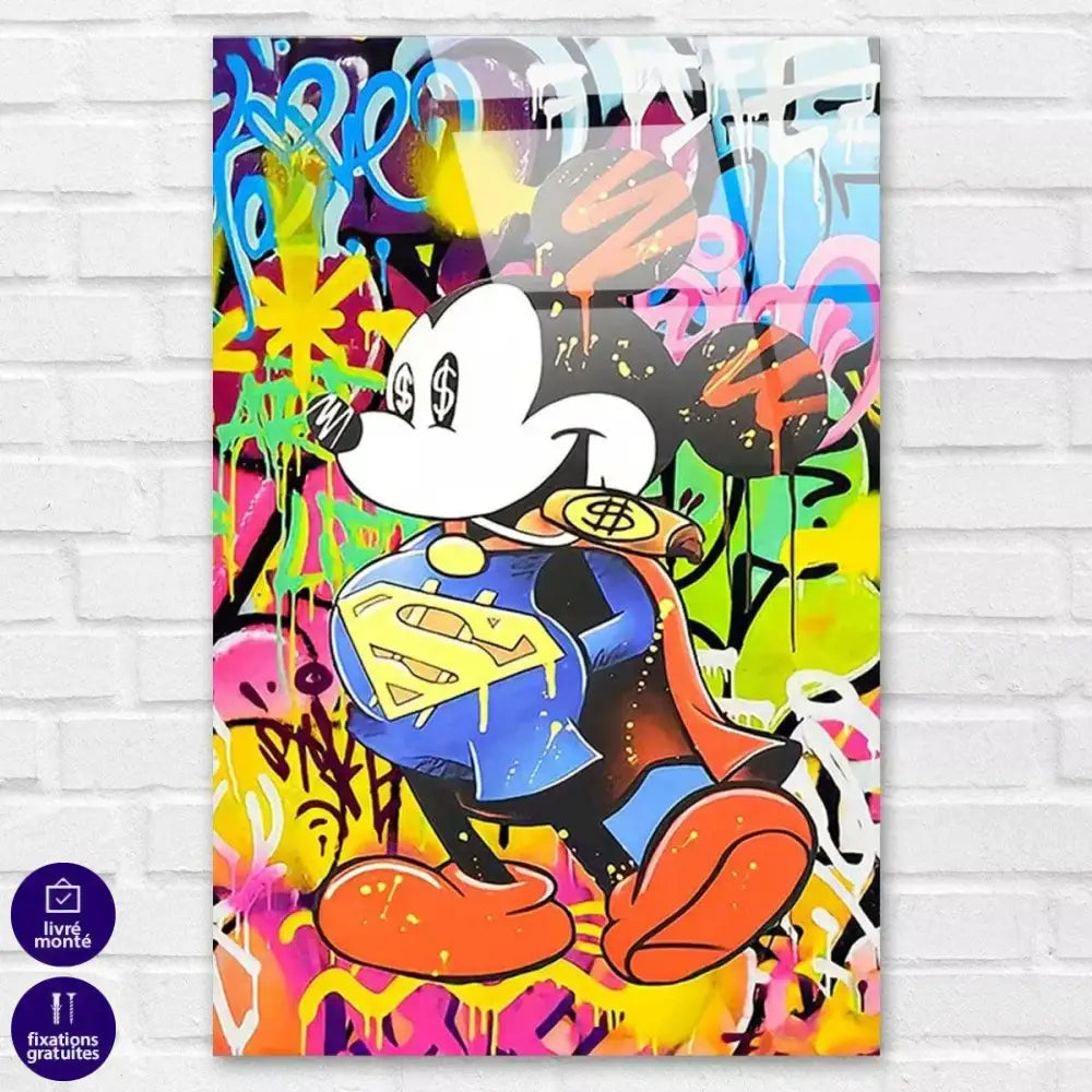 Tableau Street Art Super Mickey - Montableaudeco