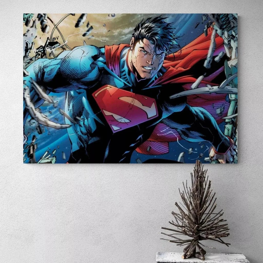 Superman Comic Art Wall Art | Man of Steel Comics – Montableaudeco