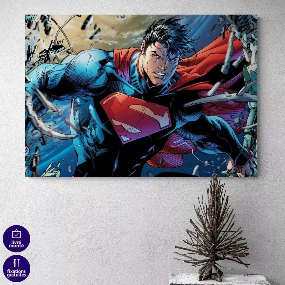 Tableau Superman BD Art - Montableaudeco