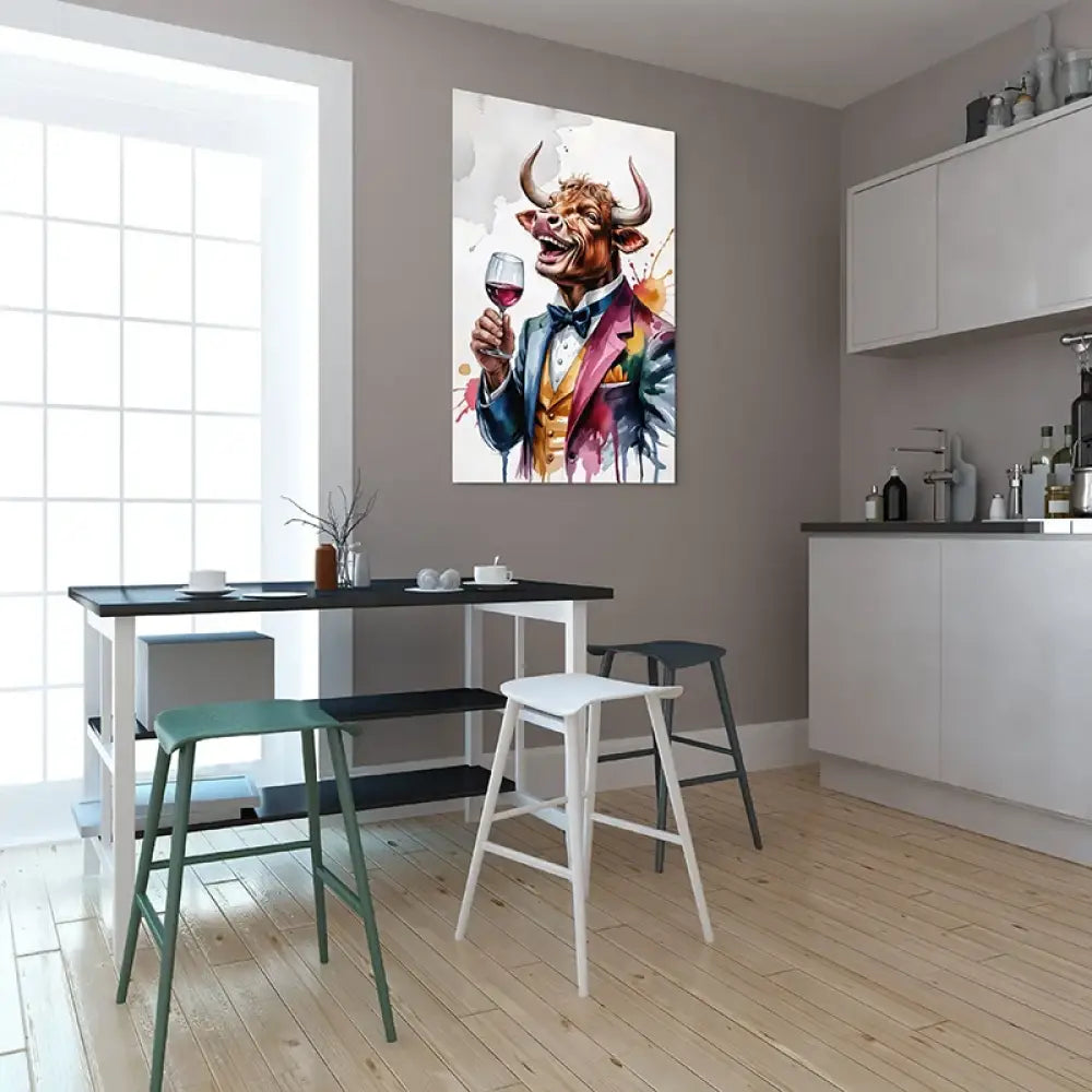tableau Taureau rigolo